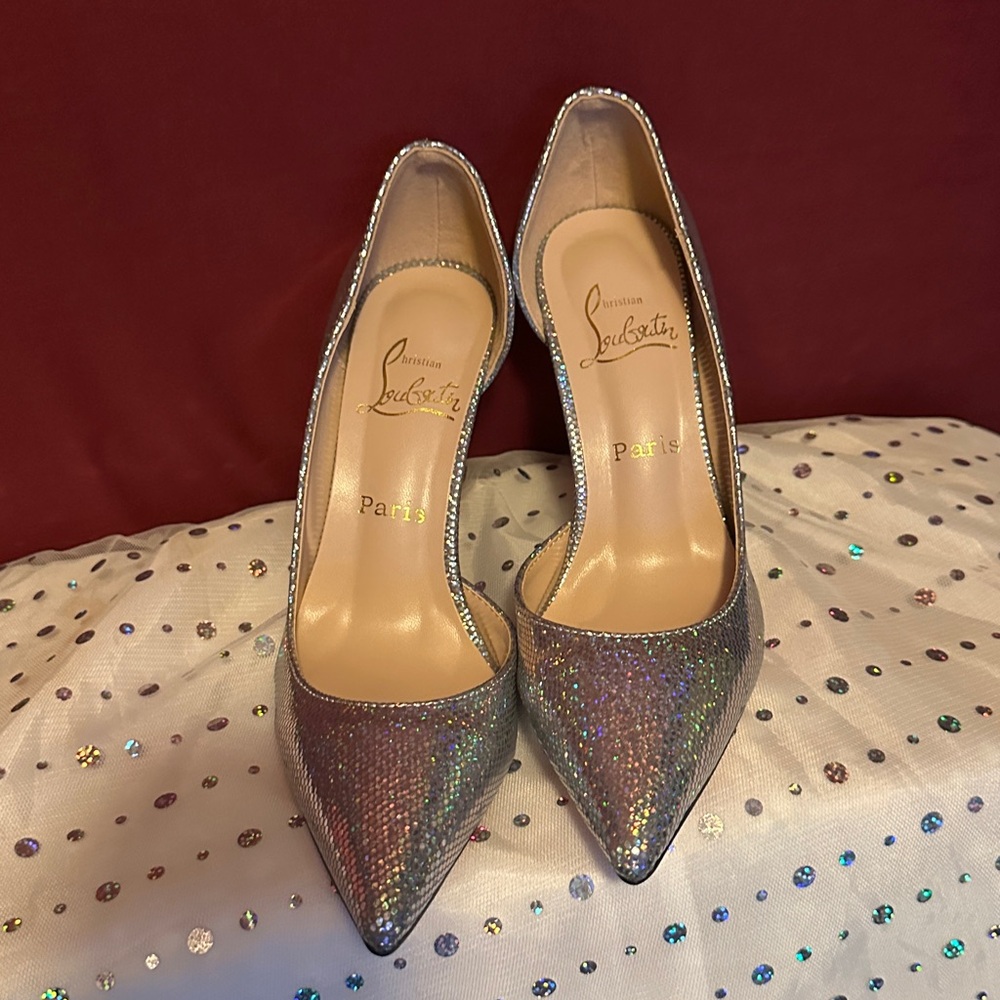 Christian Louboutin Iridescent Glitter Pumps